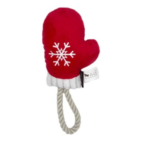 P.L.A.Y “Holiday Mittens” Plush Dog Toy (Sm/Med) BRAND NEW W/TAGS! - Picture 1 of 2